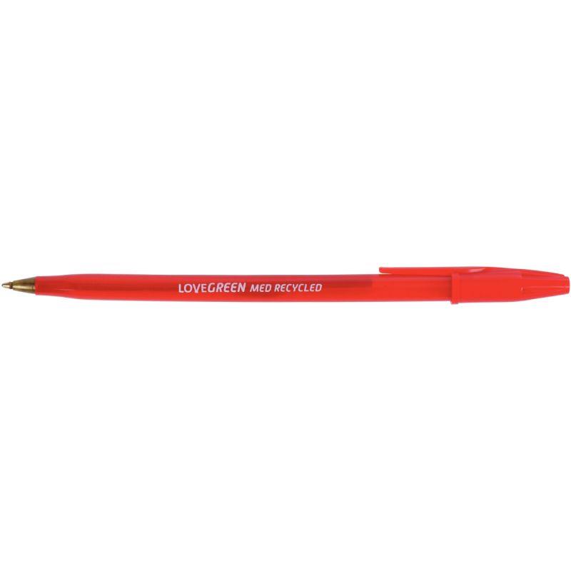 Image de  Stylo bille Lovegreen  pointe moyenne rouge 