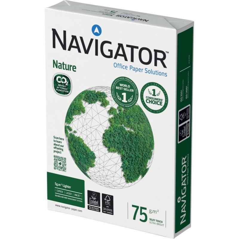 Image de  Ramette de 500 feuilles format A4 75g blanc NAVIGATOR 