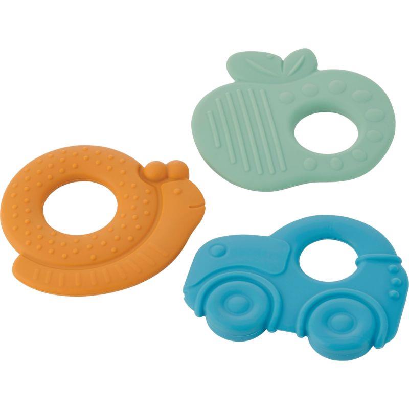 Ref. 58405, Lot de 3 hochets de dentition en silicone, marque N.C