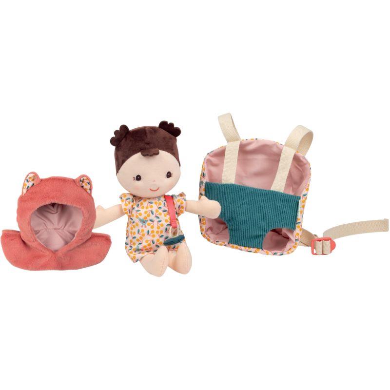 Image de  Poupée Jeanne et son porte-bébé LILLIPUTIENS 