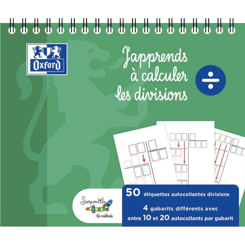 Image de  Bloc de gabarits de divisions, 50 étiquettes 