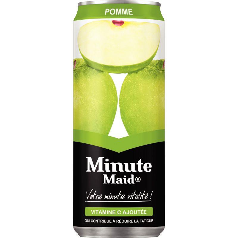 Image de  Lot de 24 canettes jus de pommes MINUTE MAID 33cl 