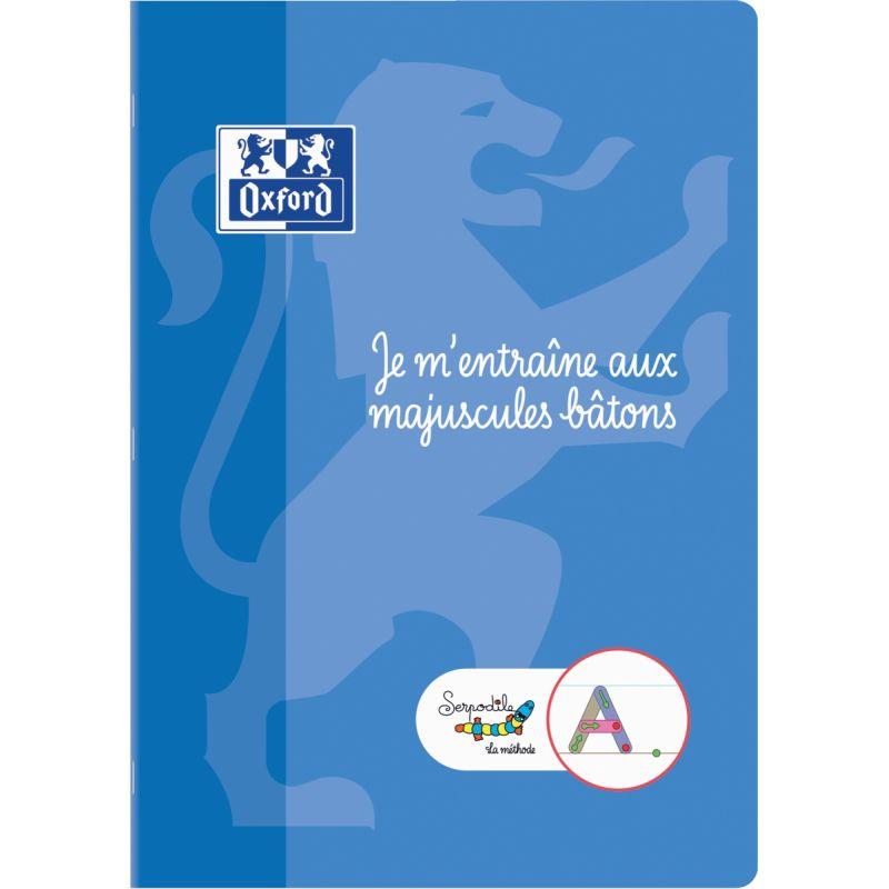 Image de  Cahier d''écriture DYS format A4, 48 pages, lettres majuscules bâtons 