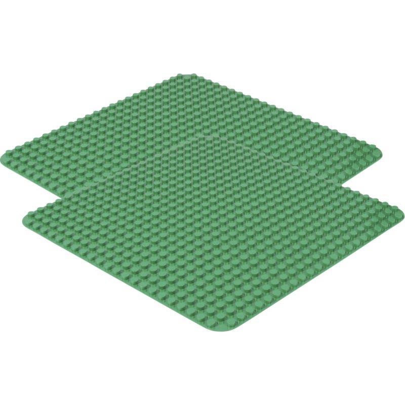 Image de  Lot de 2 maxi-plaques de base pour briques de construction 
