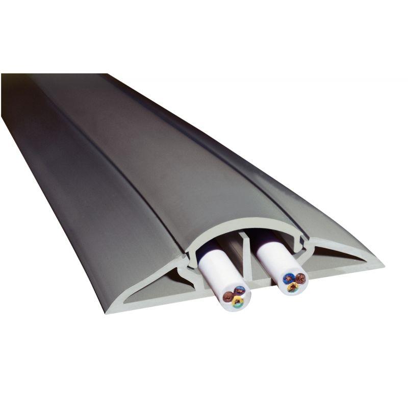 Image de  Protège cable à clip gris 5m 