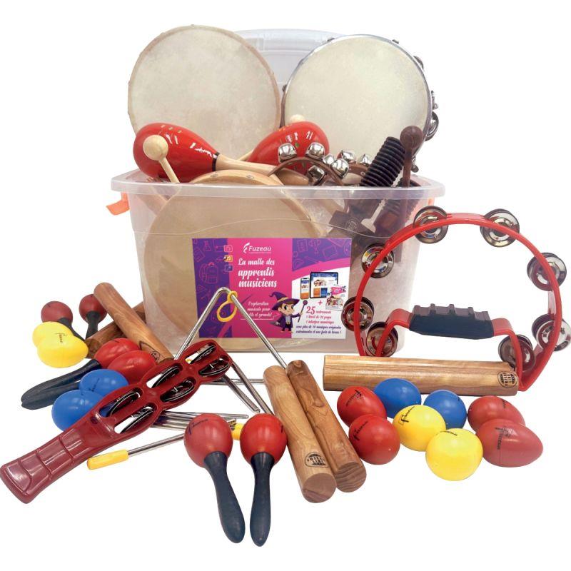 Ref. 58473, Malle de 25 instruments des apprentis musiciens, marque FUZEAU
