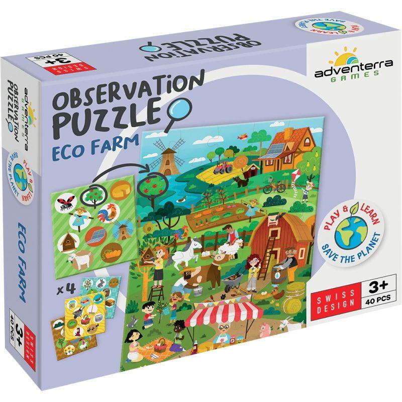 Image de  Puzzle d''observation 40 pièces, la ferme écolo 