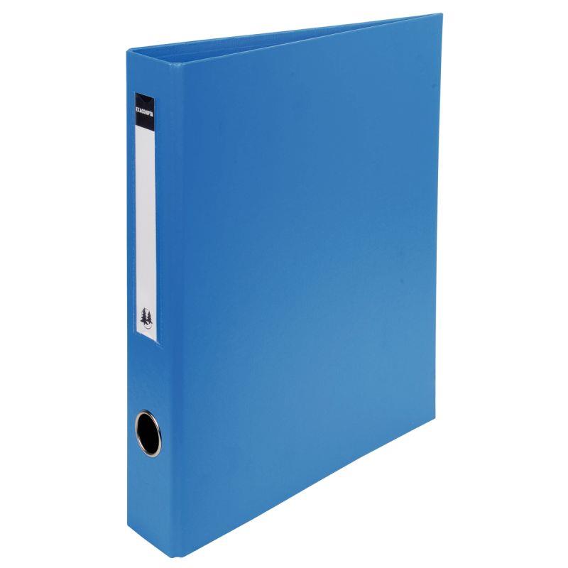 Image de  Classeur rigide rembordé PVC, 4 anneaux en D, format A4+, dos 7 cm, bleu 