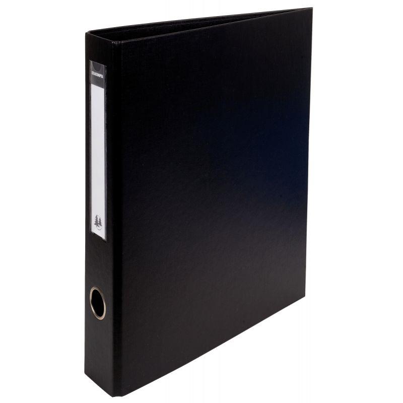 Image de  Classeur rigide rembordé PVC, 4 anneaux en D, format A4+, dos 7 cm, noir 