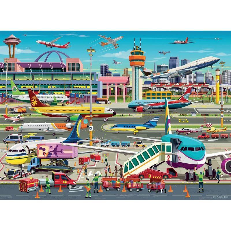 Ref. 58593, Puzzle XXL 150 pièces, à l''aéroport, marque RAVENSBURGER