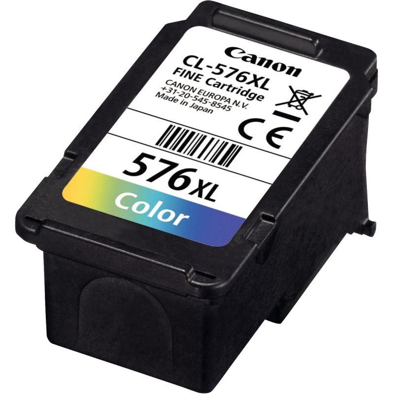 Image de  Canon 576 cartouche jet d''encre couleurs haute capacité authentique (CL-576XL) 