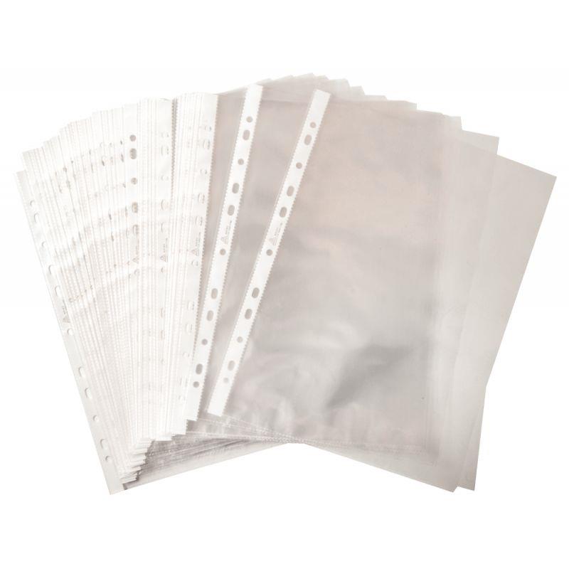 Image de  Sachet de 50 pochettes perforées en polypropylène lisse 5/100ème 