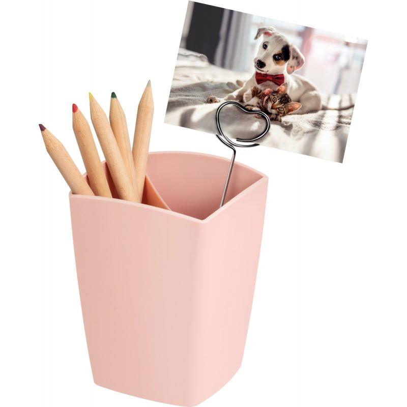 Image de  Pot à crayons MINERAL rose poudré 
