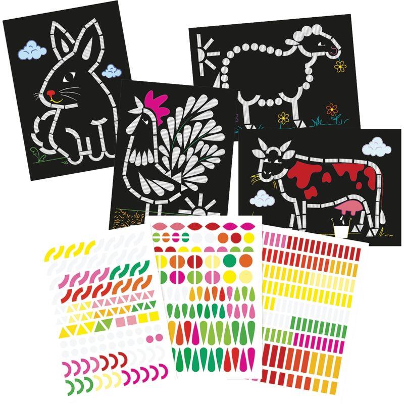 Image de  Ateliers gommettes animaux ferme 