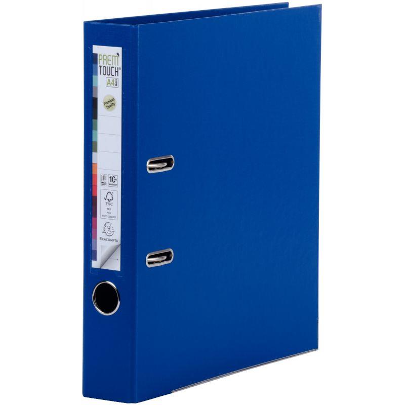 Image de  Classeur à levier PREM''TOUCH format A4+, dos 5 cm, bleu foncé 
