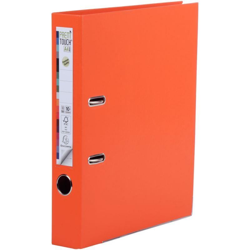 Image de  Classeur à levier PREM''TOUCH format A4+, dos 5 cm, orange 