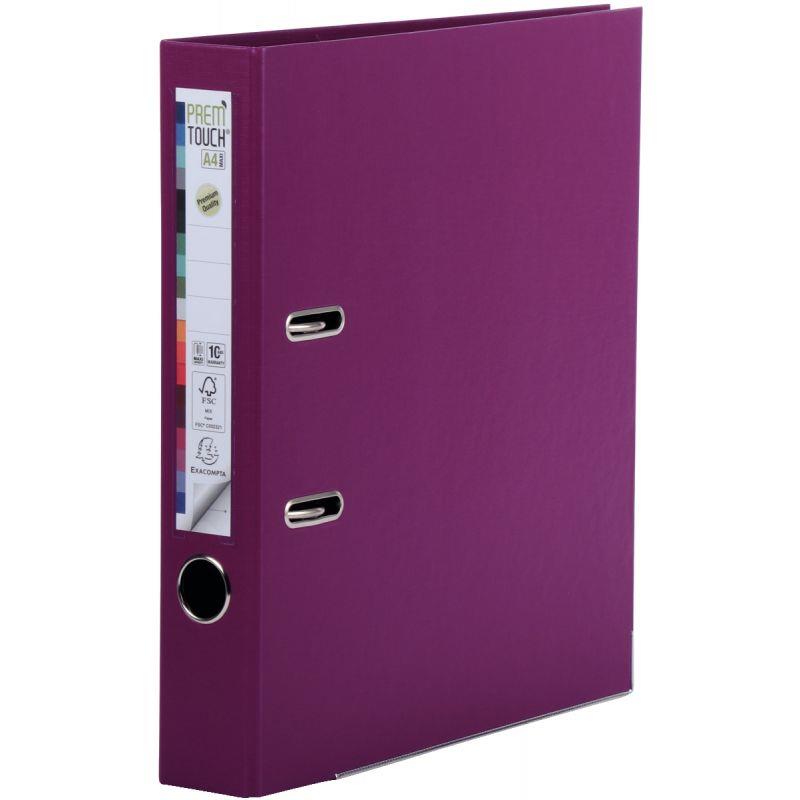 Image de  Classeur à levier PREM''TOUCH format A4+, dos 5 cm, fuchsia 