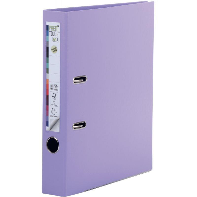 Image de  Classeur à levier PREM''TOUCH format A4+, dos 5 cm, lilas 