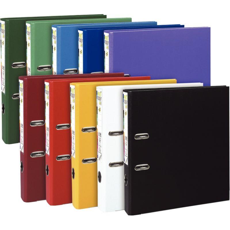 Image de  Classeur à levier PREM''TOUCH format A4+, dos 5 cm, couleurs vives assorties 