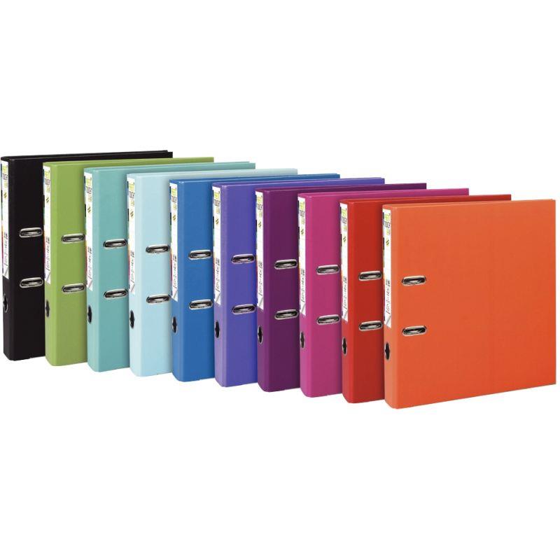 Image de  Classeur à levier PREM''TOUCH format A4+, dos 5 cm, couleurs pastel assorties 