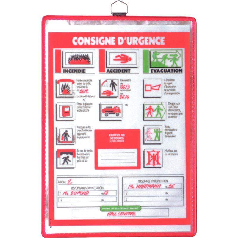 Image de  Boîte de 5 poches à anses en PVC pour formats A4 