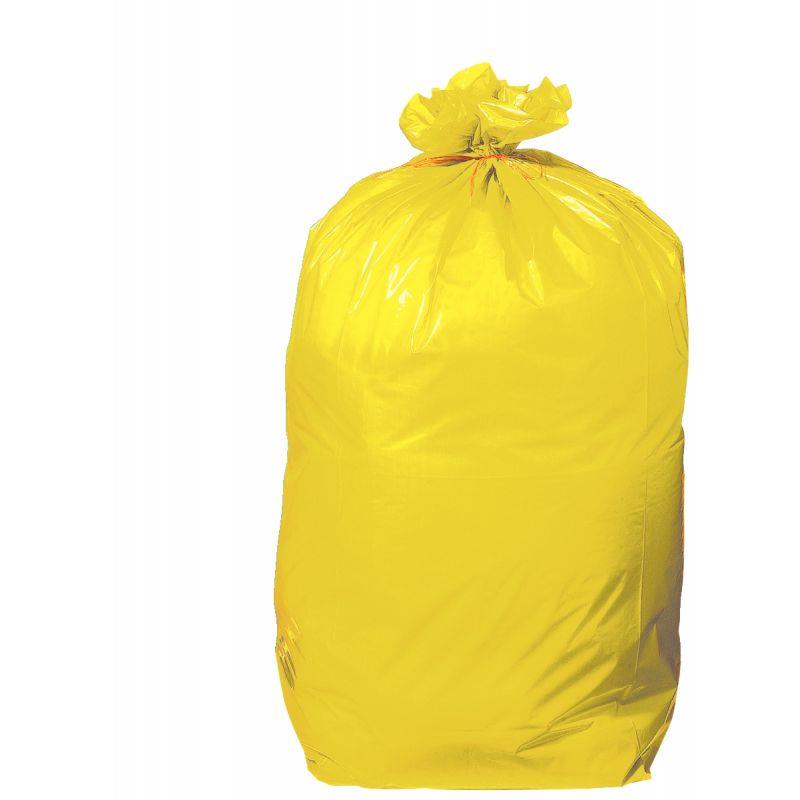 Image de  Carton de 200 sacs poubelle jaune 110L 