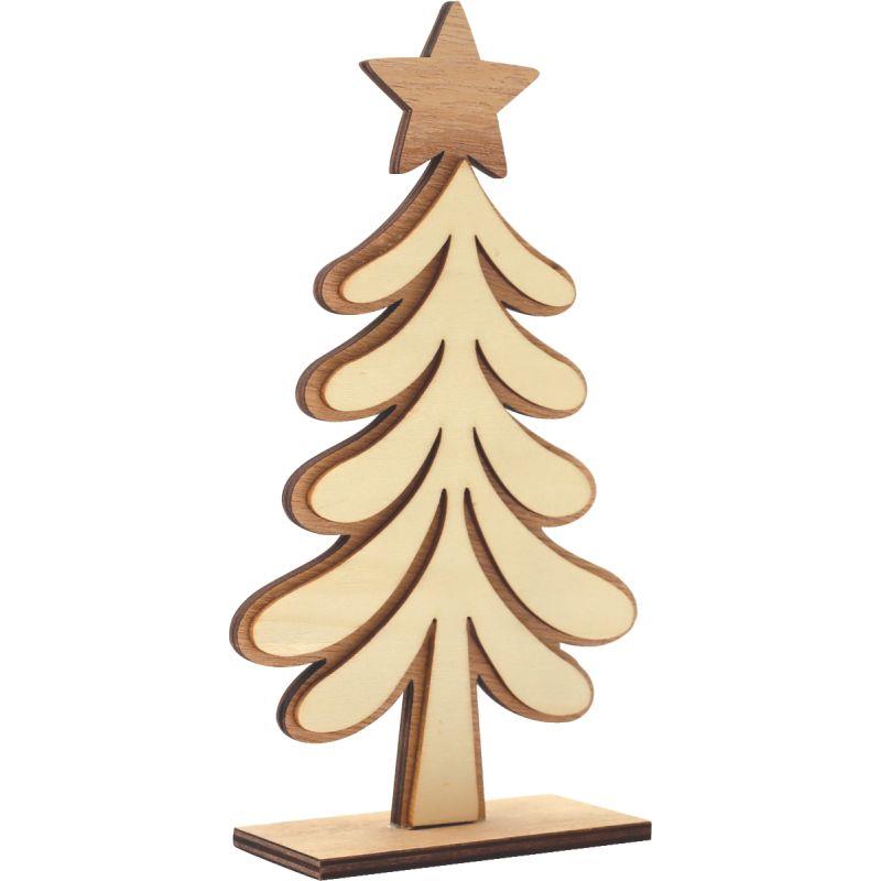 Ref. 59282, Sapin de Noël à décorer en bois, marque N.C