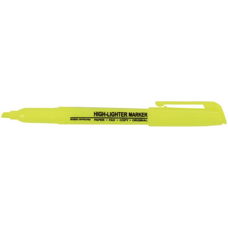 Image de  Surligneur de poche jaune 