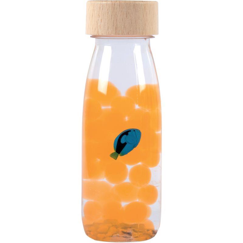 Ref. 59310, Bouteille sensorielle PETIT BOUM, poisson chirurgien bleu, marque N.C