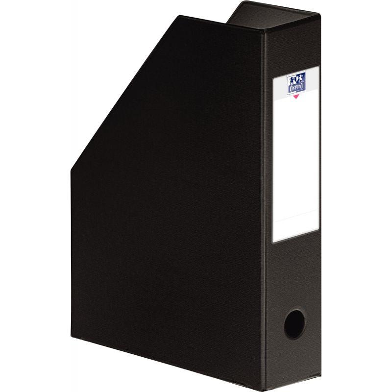 Image de  Porte-revues OXFORD en PVC dos 7cm noir 