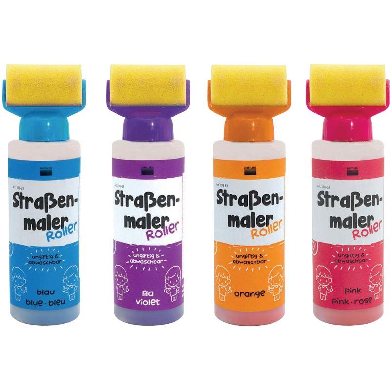 Image de  Lot de 4 applicateurs peinture craie couleurs assorties 