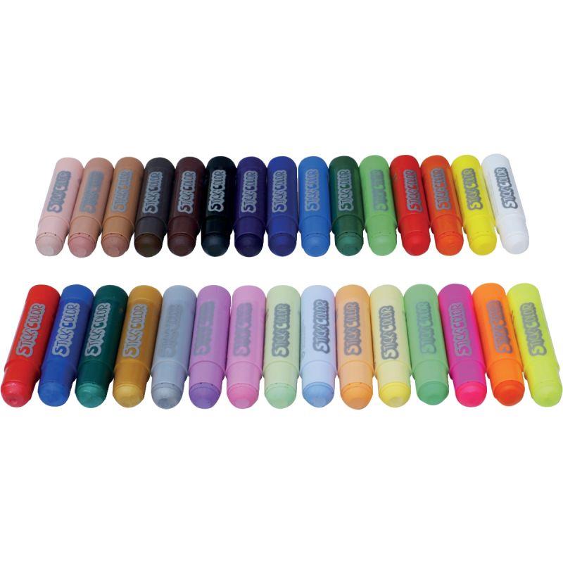Image de  Boite de 30 sticks gouache 10grammes assortis 