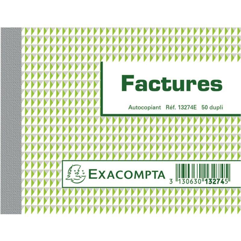 Image de  Manifold facture NCR format 10,5x13,5cm 50 duplicatas autocopiants 