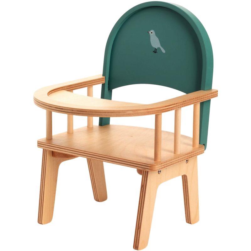 Image de  Petite chaise à barreaux en bois pour poupée 