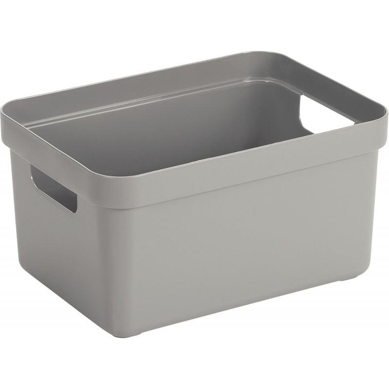 Image de  Boite de rangement 13L gris clair 