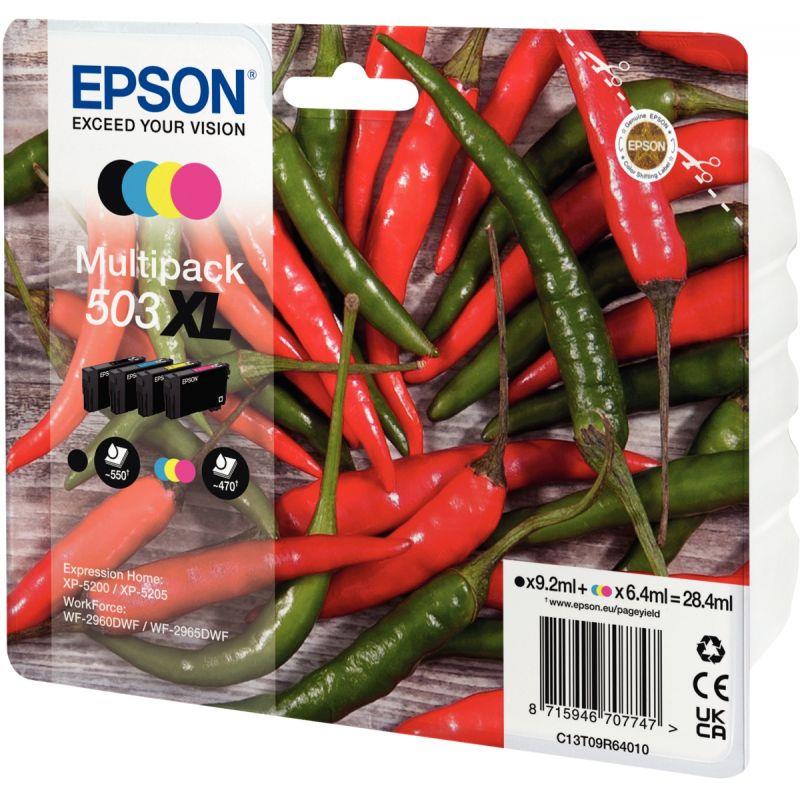 Image de  Epson PIMENT / 503XL cartouche encre noire, cyan, magenta, jaune haute capacité authentique T09R640 