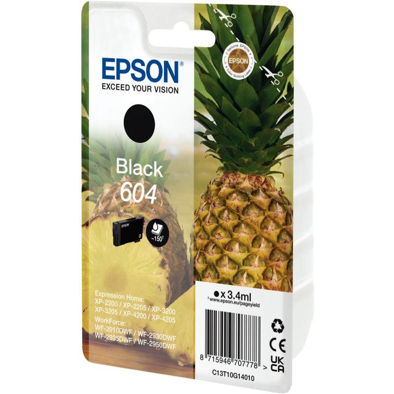 Image de  Epson ANANAS / 604 cartouche jet d''encre noire authentique (T10G140) 