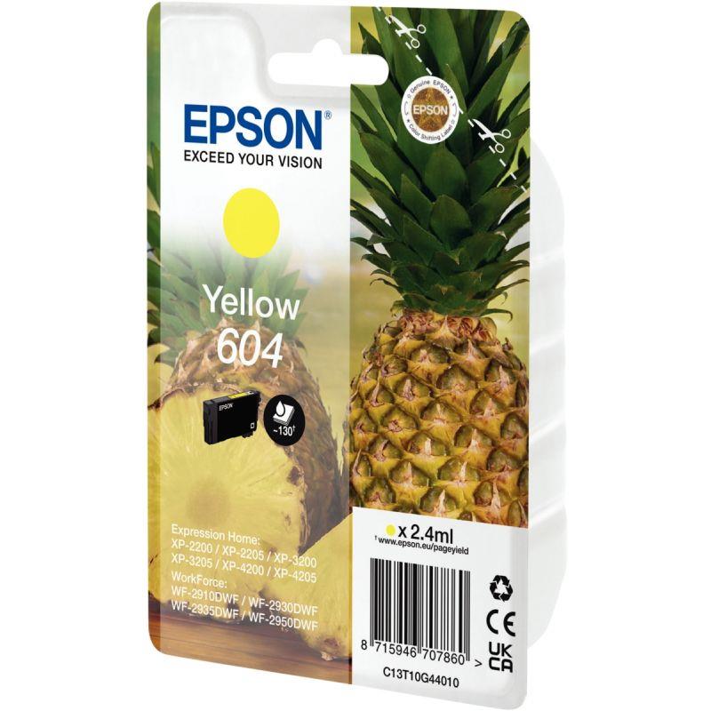 Image de  Epson ANANAS / 604 cartouche jet d''encre jaune authentique (T10G440) 