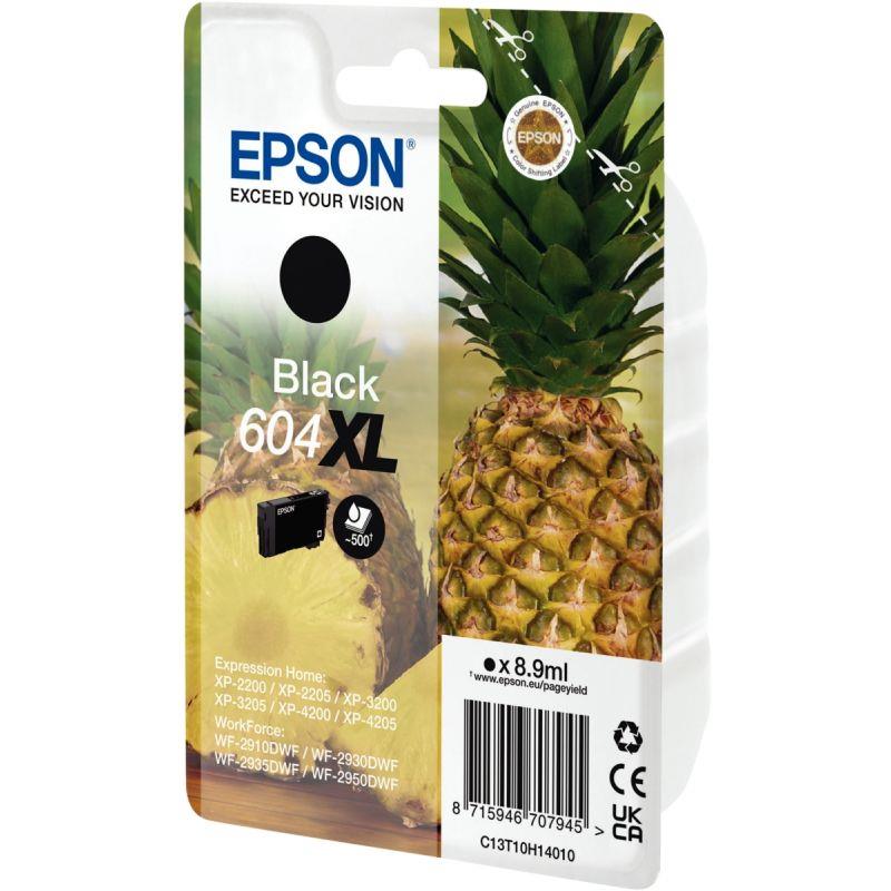 Image de  Epson ANANAS / 604XL cartouche jet d''encre noire haute capacité authentique (T10H140) 