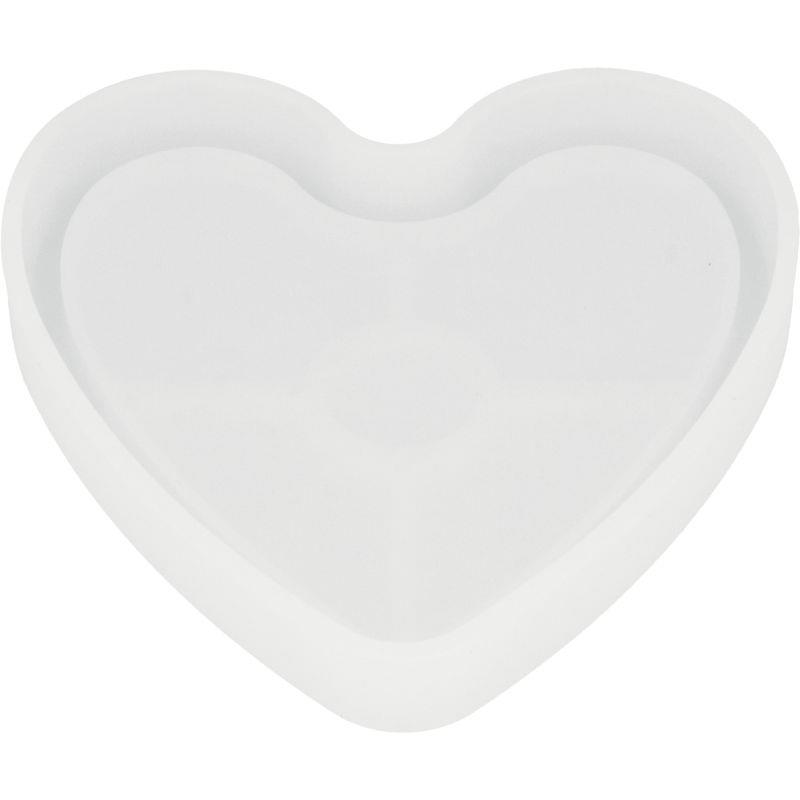 Image de  Moule en silicone pour plâtre forme coeur 