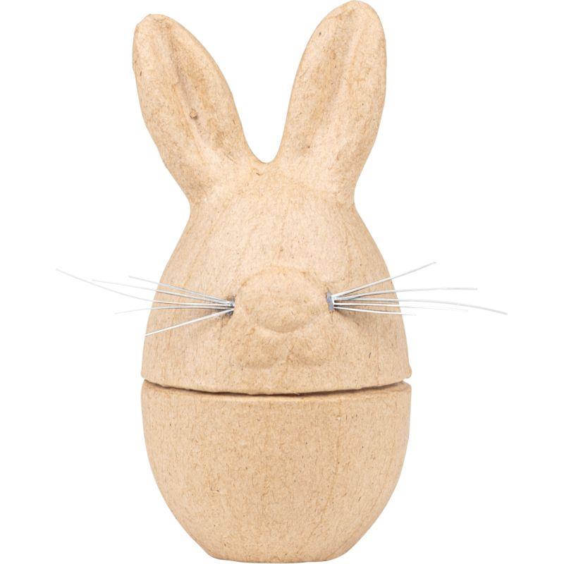 Ref. 59917, Boite oeuf pâques lapin en carton, marque DECOPATCH