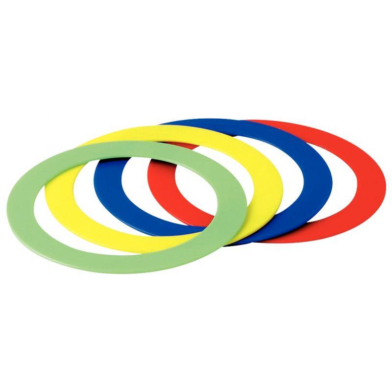 Image de  Set 12 pièces d''anneaux jonglage couleurs assorties 
