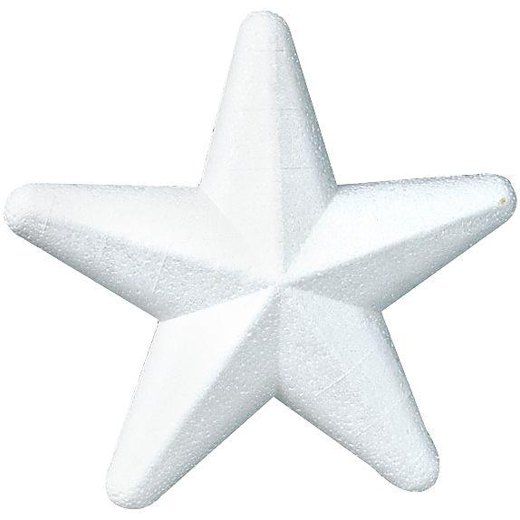 Image de  Lot de 10 étoiles en styropor, diamètre 20 cm 
