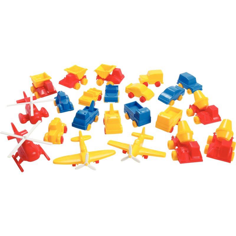 Image de  Lot de 22 véhicules en plastique assortis 