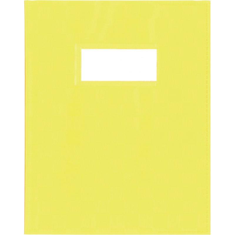 Ref. 60135, Protège-cahier PP opaque + étiquette, format A4, jaune, marque AURORA