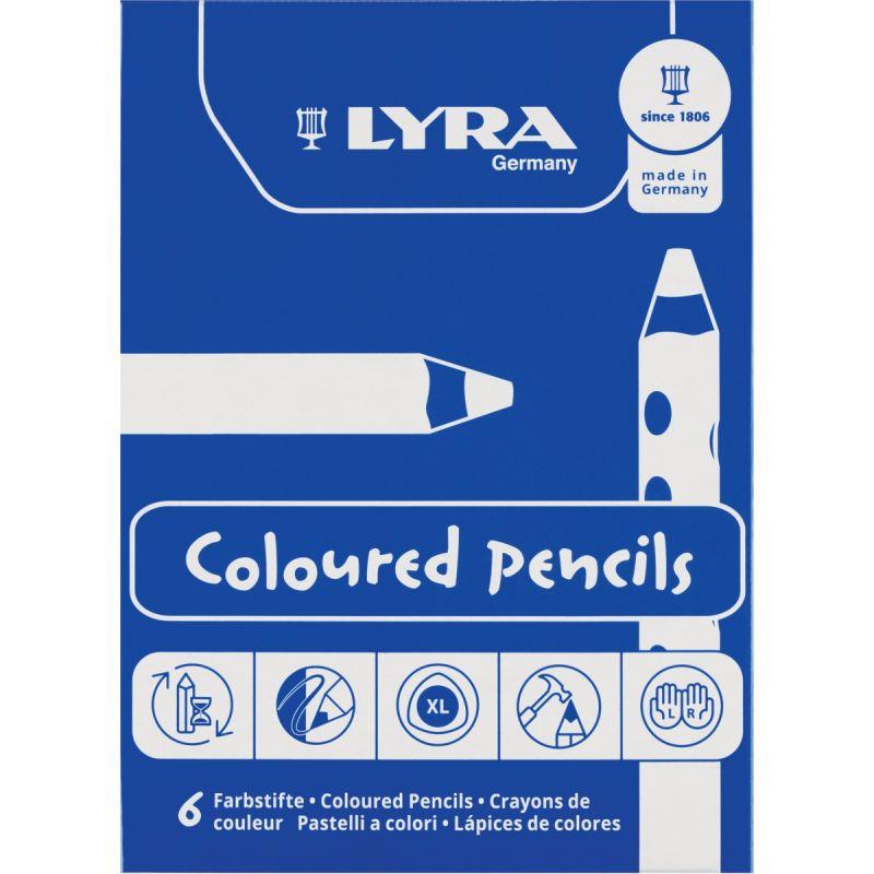 Image de  Etui6cray jumbo4color arc ciel 