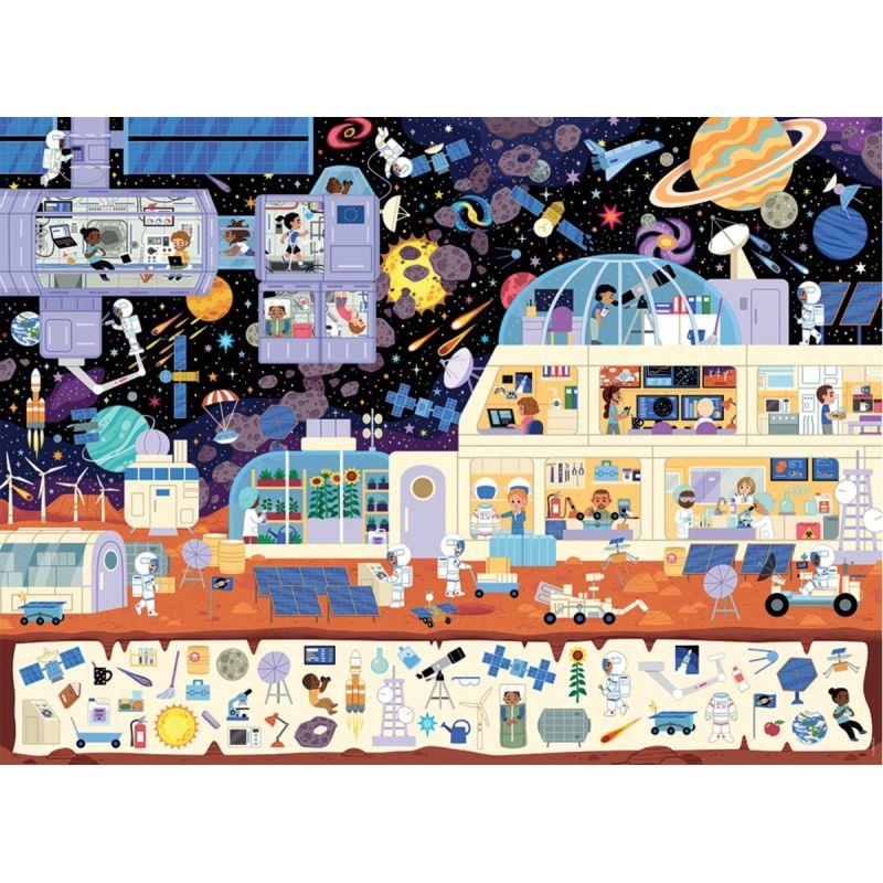 Ref. 60379, Puzzle cherche et trouve 150 pièces, dans l''espace, marque RAVENSBURGER