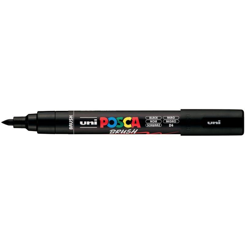 Image de  Marqueur Posca pointe moyenne Brush noir 