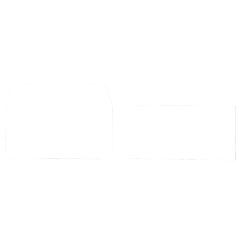 Image de  Paquet de 20 enveloppes Pollen 110x220mm 120g blanc irisé 