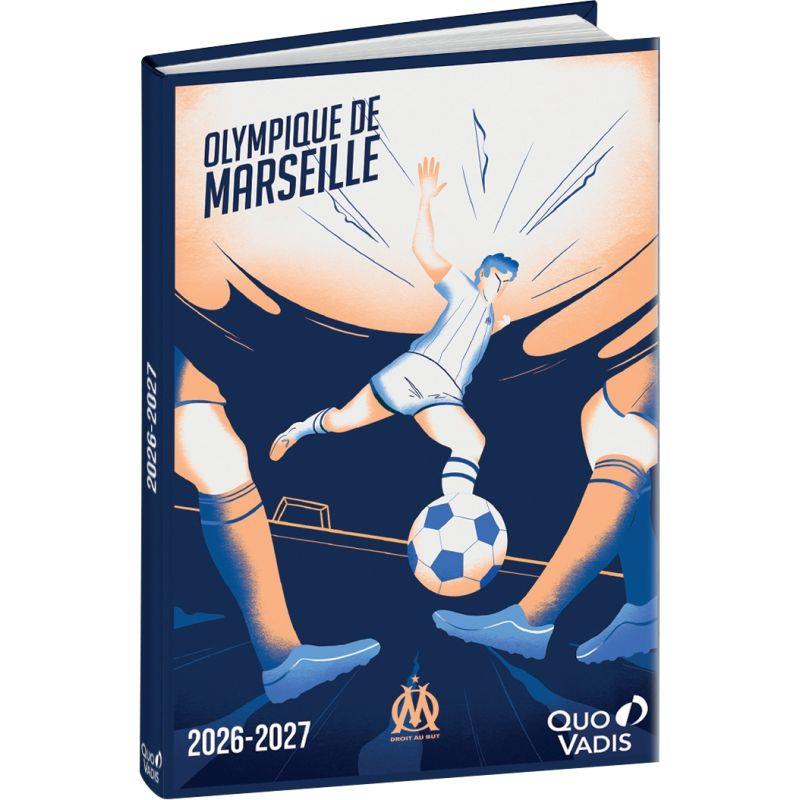 Ref. 60755, Agenda Olympique de Marseille 12 x 17 cm, marque QUO VADIS